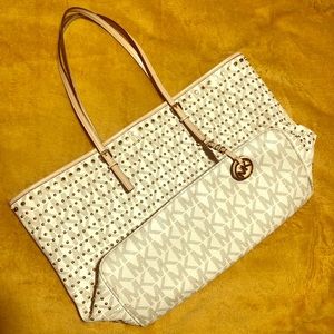XL Studded MK carryall tote